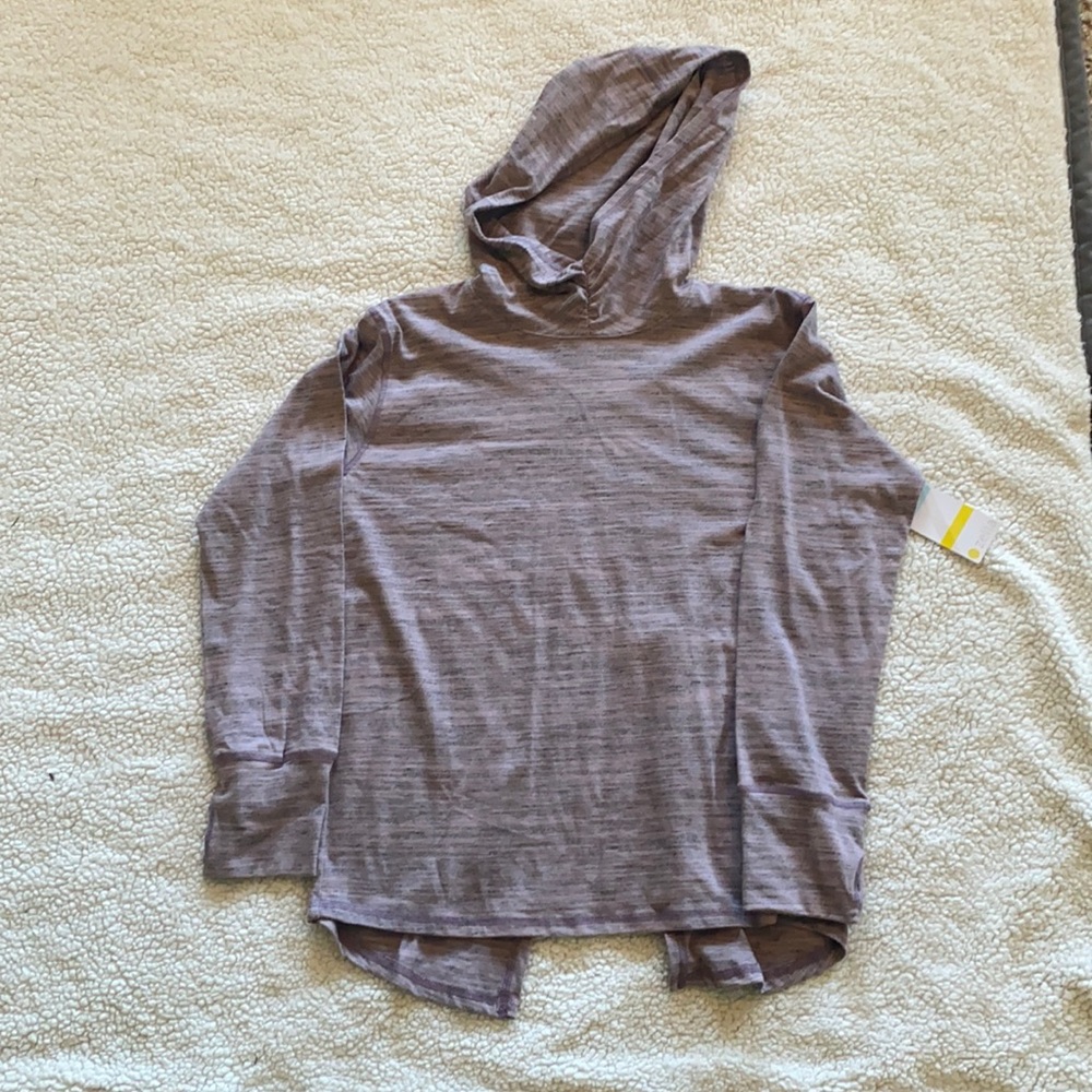 Zella Girls split back hoodie XL NWT